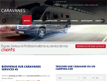 Tablet Screenshot of caravanes-services-45.com